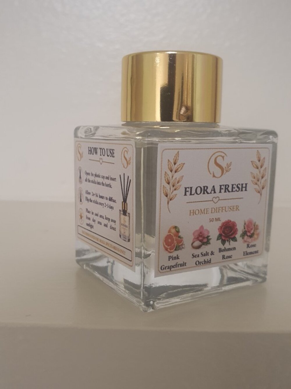 Home Reed Diffuser - Flora Fresh 50ML - Picture 4 of 7